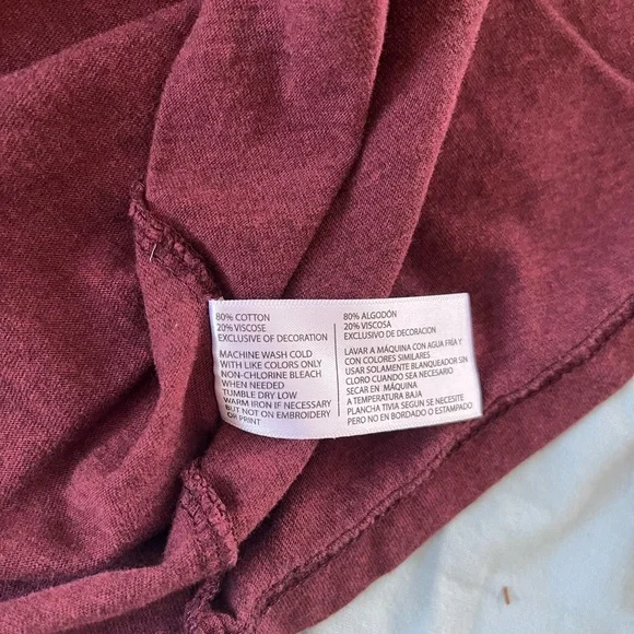 ๐Free with Purchase!๐ US Polo Burgundy Long Sleeve Tshirt size XXL - Picture 5 of 5